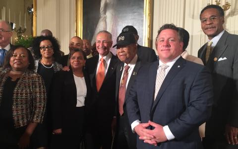 Congressman Cleaver at Presidential Medal of Honor Ceremony