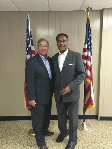 Rural Housing Service Administrator Tony Hernandez joined Congressman Cleaver in Higginsville.
