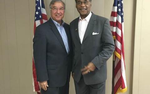 Rural Housing Service Administrator Tony Hernandez joined Congressman Cleaver in Higginsville.